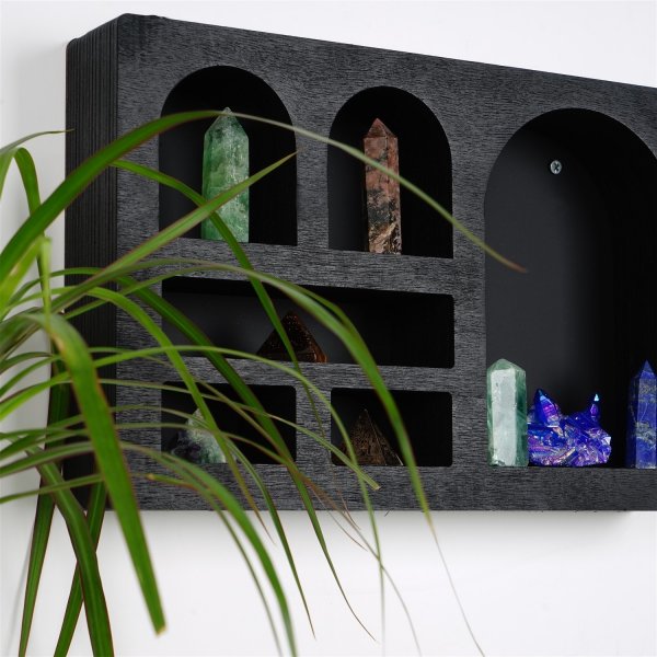 Cryptische wandplank 3 Zwart