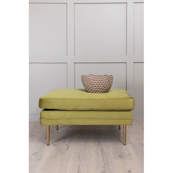 Pouf Savanna - Velours vert