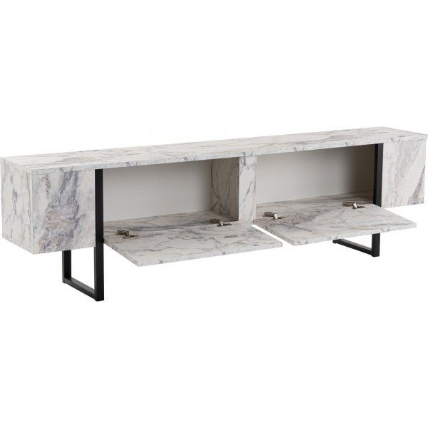 Serenity TV-bänk - Freesia marmor/svart Serenity TV-bänk - Freesia marmor/svart