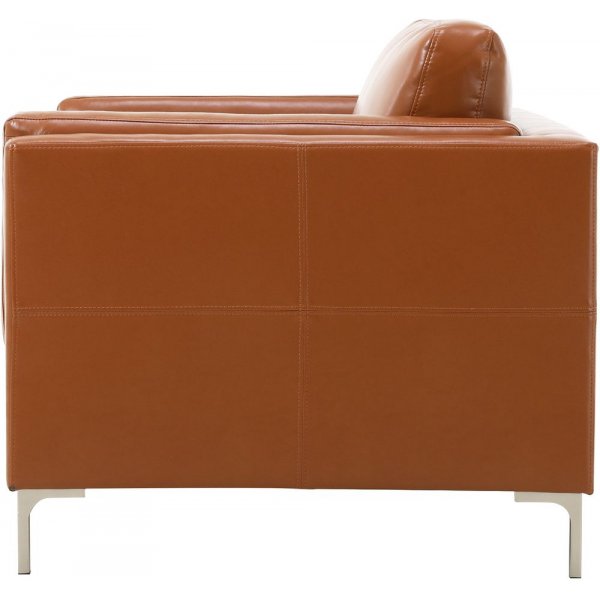 Fåtölj cognacs färgat konstläder - Cansas Fåtölj cognacs färgat konstläder - Cansas