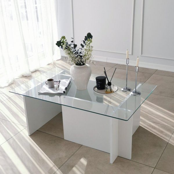 Table basse Escape 105x65 cm - Blanc Table basse Escape 105x65 cm - Blanc
