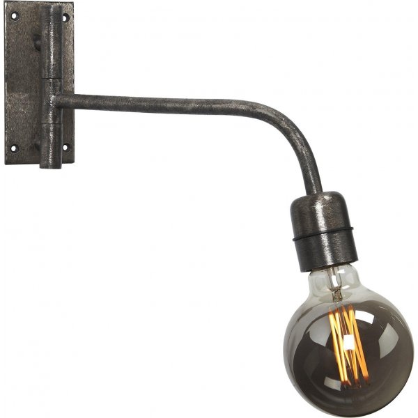 Voet wandlamp - Zilver - 34 cm