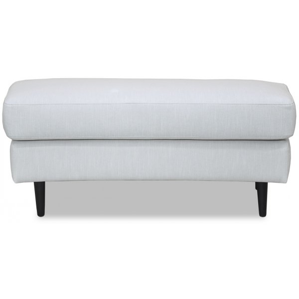 Gotland böjd fotpall i offwhite linne Gotland böjd fotpall i offwhite linne