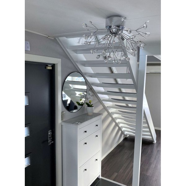 Viva plafond - Krom/klar Viva plafond - Krom/klar