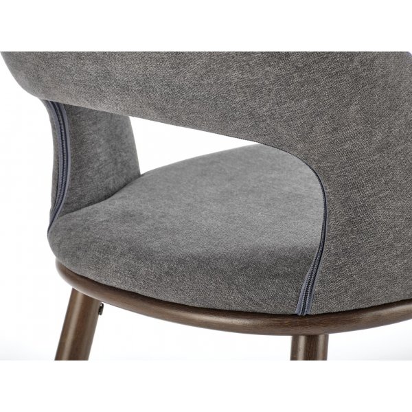 Tabouret de bar Pelican 114 - Gris/noyer