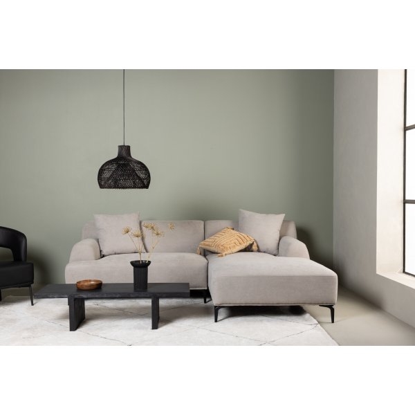 Viskan divansoffa - Svart/Ljusgrå Viskan divansoffa - Svart/Ljusgrå