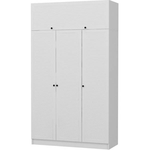 Armoire Minar 135 x 52 x 190 cm - Blanc Armoire Minar 135 x 52 x 190 cm - Blanc