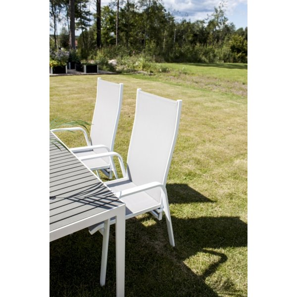 Fauteuil Copacabana - Gris/Blanc