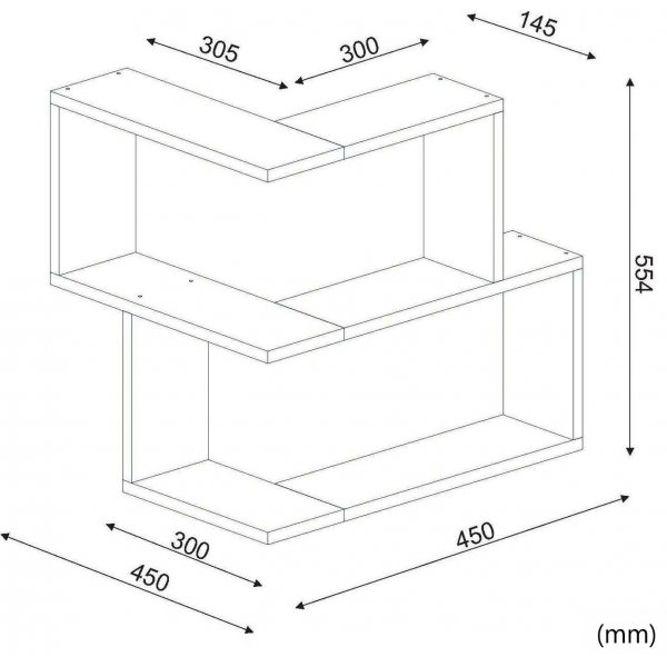 Bull wandplank - Wit