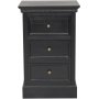 Sngbord Bristol i svart - 70 cm hg
