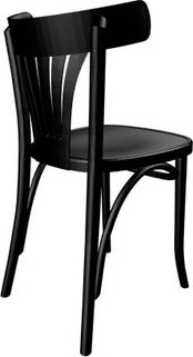 Chaise de salle à manger No 788 avec dossier en éventail - Couleur du cadre en option Chaise de salle à manger No 788 avec dossier en éventail - Couleur du cadre en option