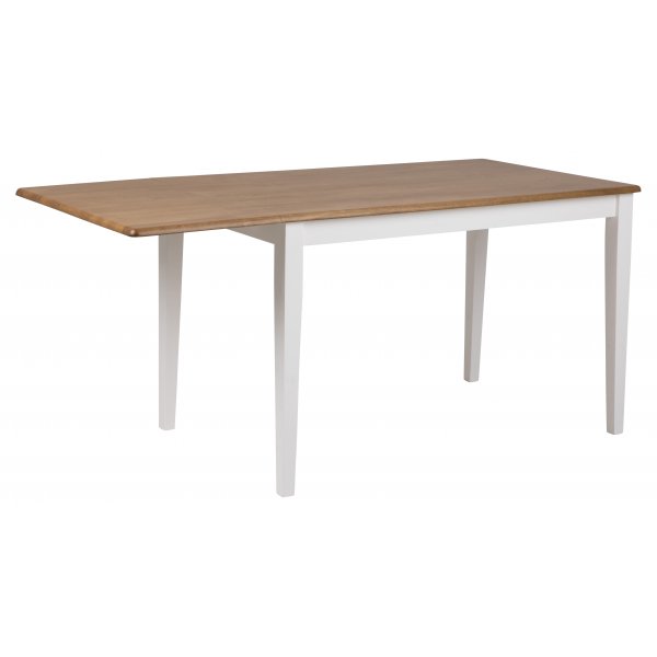 Brisbane matbord - 120-160 cm - Vit/ek Brisbane matbord - 120-160 cm - Vit/ek