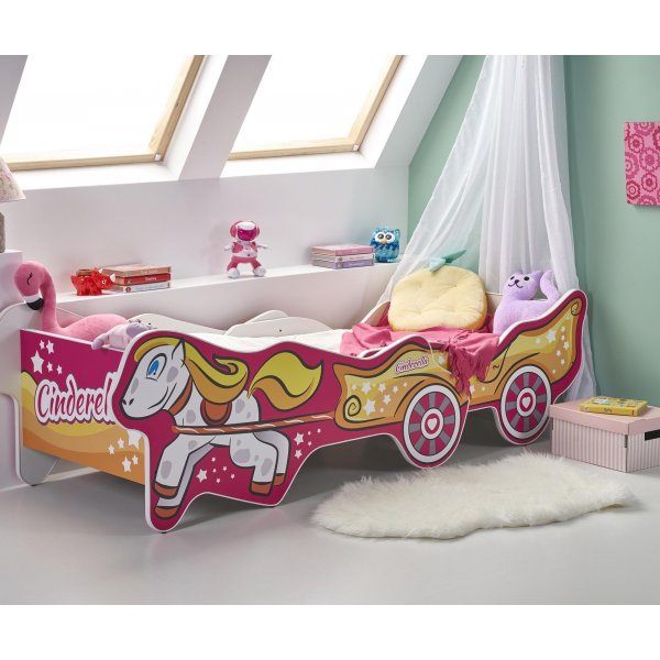 Cinderella barnsng - Rosa/guld