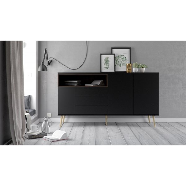 Buffet Roomer - Noir/noyer Buffet Roomer - Noir/noyer