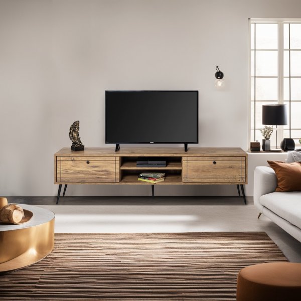 Brooklyn TV-bänk - Furu/svart Brooklyn TV-bänk - Furu/svart