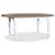 Victoria ovalt matbord 178 x 110 cm - Vit/Brunbets + Fläckborttagare för möbler