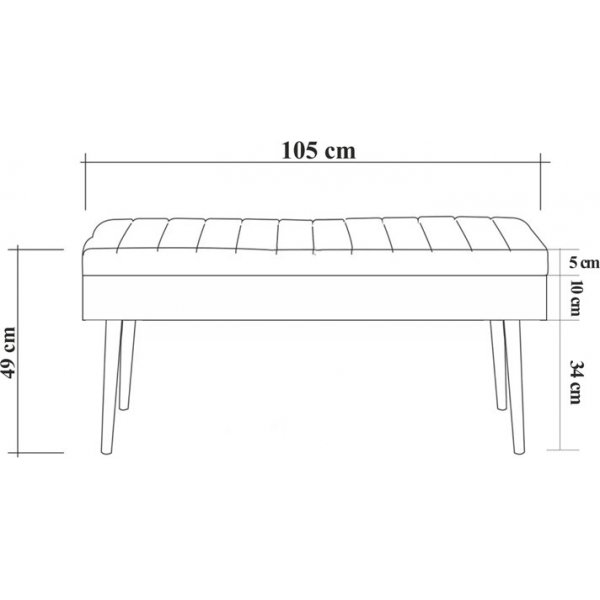 Banc Vina - Blanc/gris Banc Vina - Blanc/gris