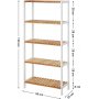Japonica hylla 60 x 130 cm - Vit/bambu