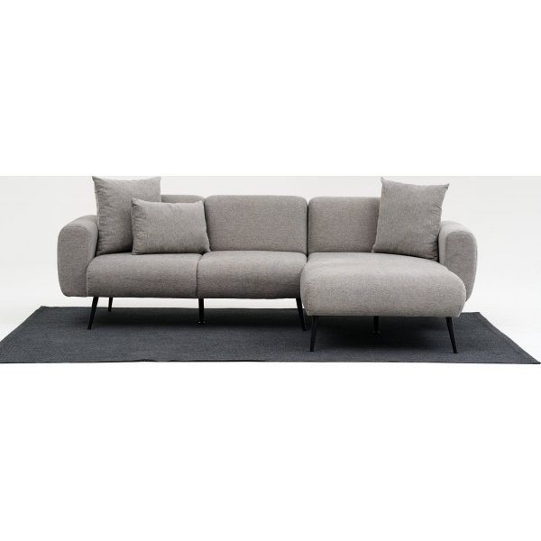 Side divansoffa hger - Ljusgr