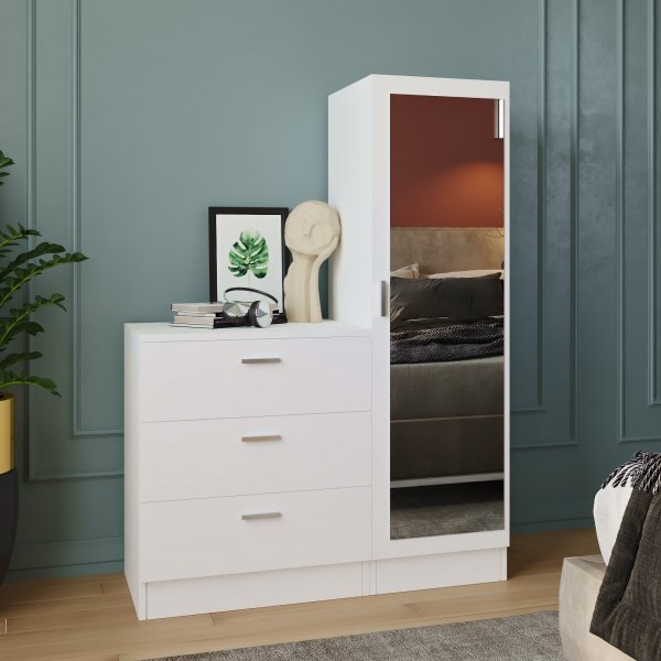 Cecilia skåp och byrå - Vit Cecilia skåp och byrå - Vit