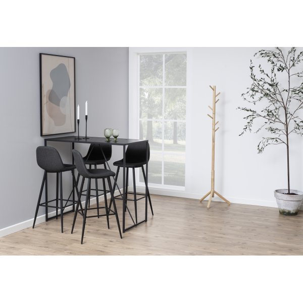 Tabouret de bar Wilma 101 cm - Gris/noir