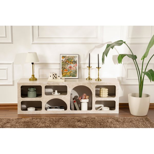 Etagère Liva L: 160 cm - Travertin Etagère Liva L: 160 cm - Travertin