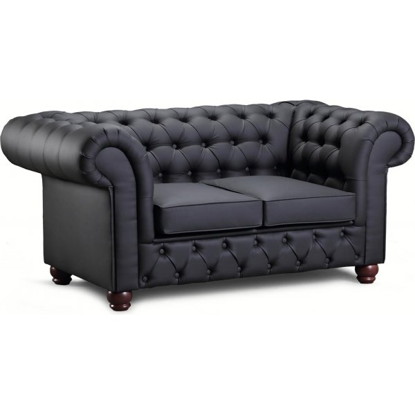 Chesterfield New England 2-sits skinnsoffa - Valfri färg