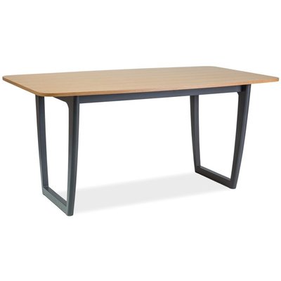 Faulkner matbord 160 cm - Ek/svart