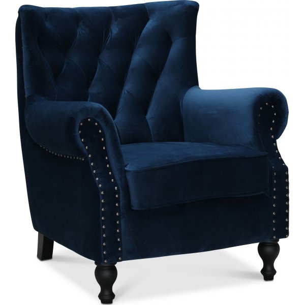 L�ddek�pinge f�t�lj - Bl� sammet