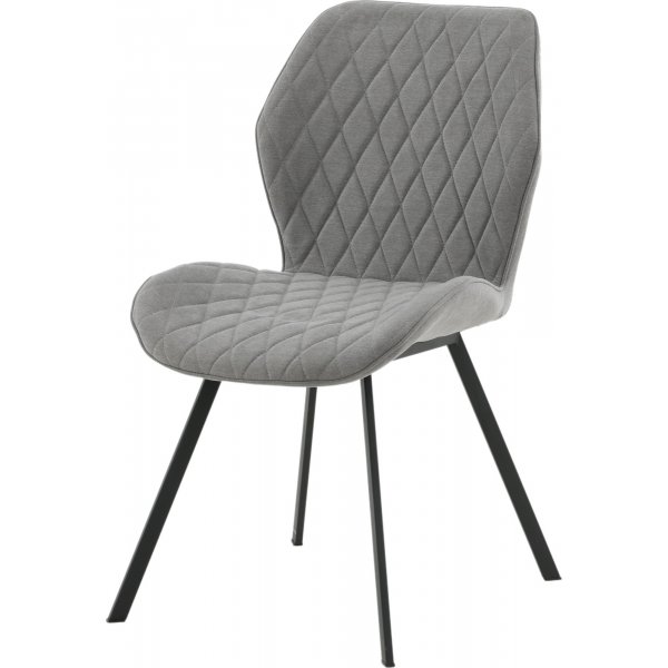 Chaise de salle  manger Greta - Tissu gris