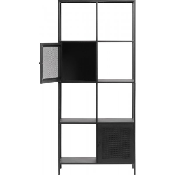 Bibliothèque métal noir Billy - 180x80 cm Bibliothèque métal noir Billy - 180x80 cm
