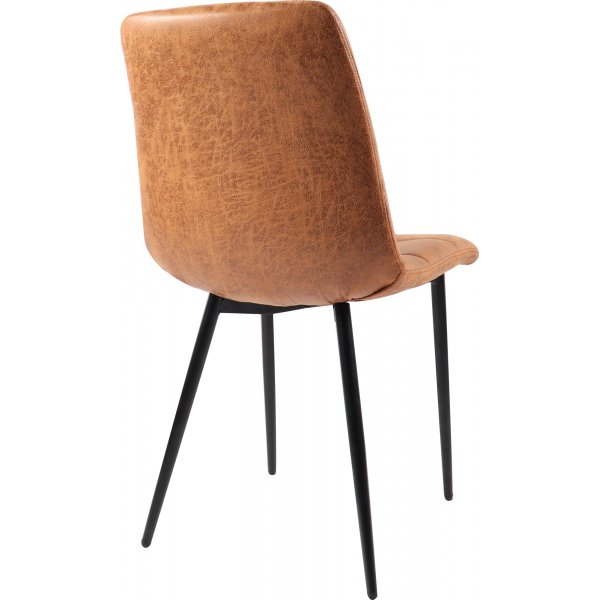 Eksj stol i Cognac microfiber