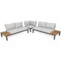 Loungesoffa Belair med bord - Gr/ljusgr