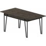 Pal matbord 132-170 cm - Mrkbrun