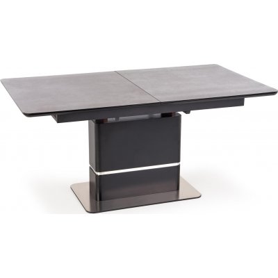 Martin matbord 160-200 x 90 cm - Mrkgr/svart