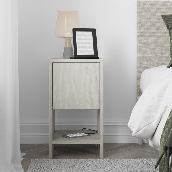 Ema sängbord - Travertin Ema sängbord - Travertin