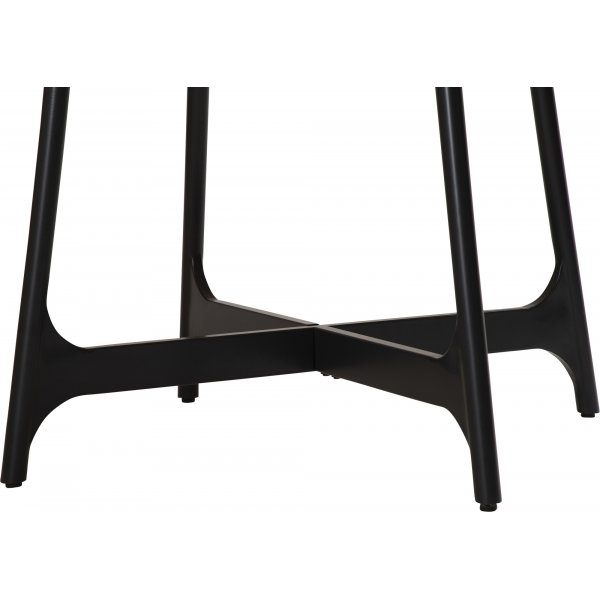 Table  manger Ooid 120 cm - Placage chne/noir