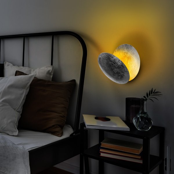 Yosma wandlamp - Zilver