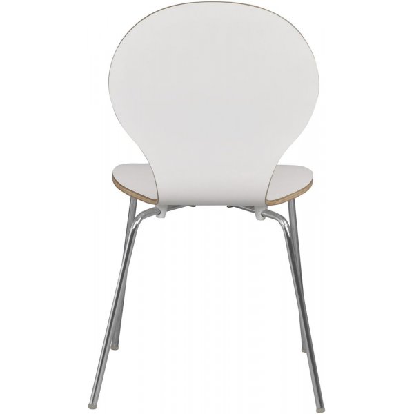 Bailey stol - Vit (HPL)/krom Bailey stol - Vit (HPL)/krom