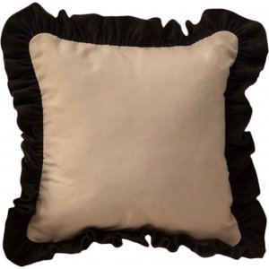 Housse de coussin Luciole 43 x 43 cm - Noir/beige