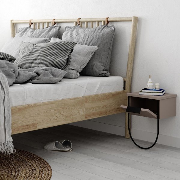 Norfolk sängbord - Ljusbrun Norfolk sängbord - Ljusbrun