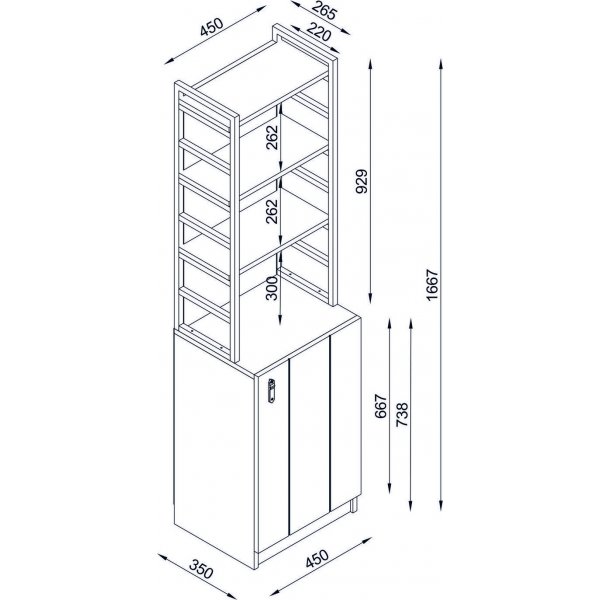 Lost bokhylla - Valnöt Lost bokhylla - Valnöt