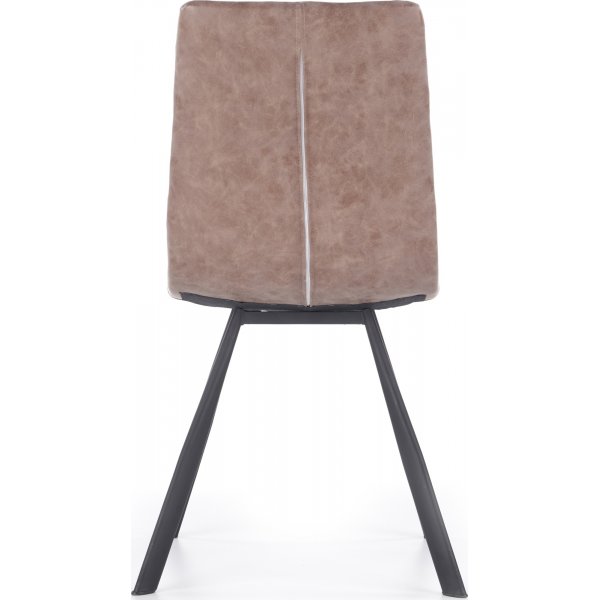 Chaise de salle  manger Cyrilla - PU marron