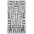 Tapis Totem 150 x 80 cm - Gris/blanc