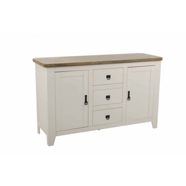Kalix sideboard - Vit/mrkbrun