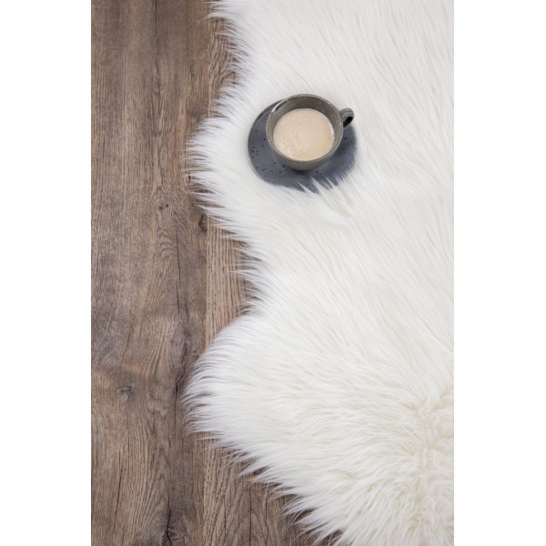 Katy fll 60 x 90 cm - Vit fuskpls