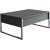 Lux salontafel 90 x 60 cm - Antraciet/zilver