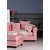 Adore lounge fotpall - Dusty pink (Sammet)