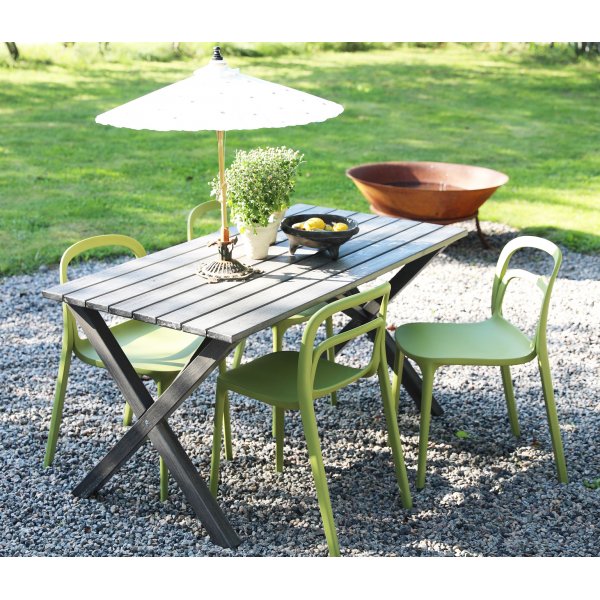 Nordan stapelbar matstol i plast - Grn