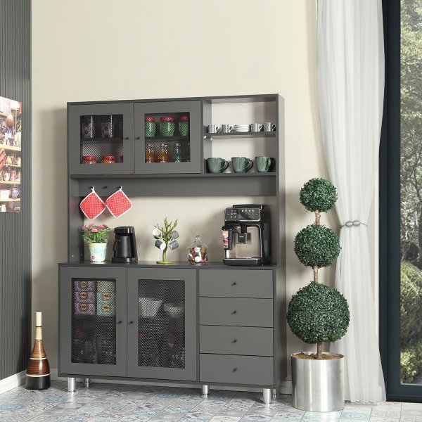 Grano skåp 140 cm - Antracit Grano skåp 140 cm - Antracit